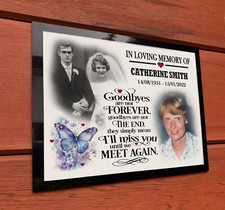 Grave memorial plaque