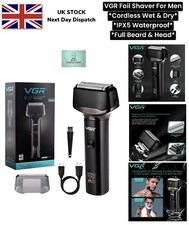 Electric Shaver Foil Wet/Dry Cordless Shaver for Men Razor Rechargeable USB Char
