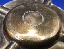Brass Ashtray The Property of Guild of Undergraduates Union Birmingham Vintage