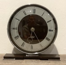Smiths Bakelite And Chrome Mantle Clock - Working