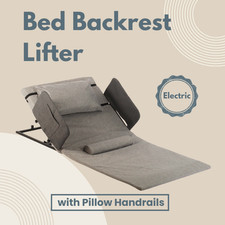 Electric Lifting Bed Backrest Adjustable Bed Cushion Support Pillow with Armrest