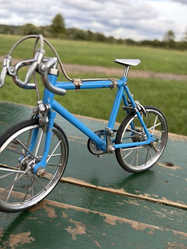 Scale mini blue bike - scale,