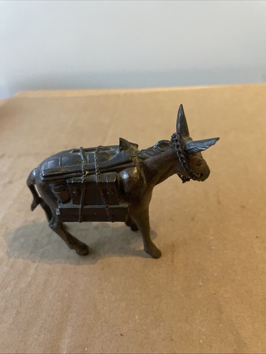 Vintage metal donkey - donkey, figurine
