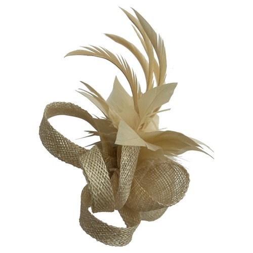 Small flower feather hair - feather,