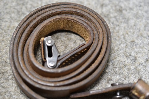 German leather rifle sling - german,