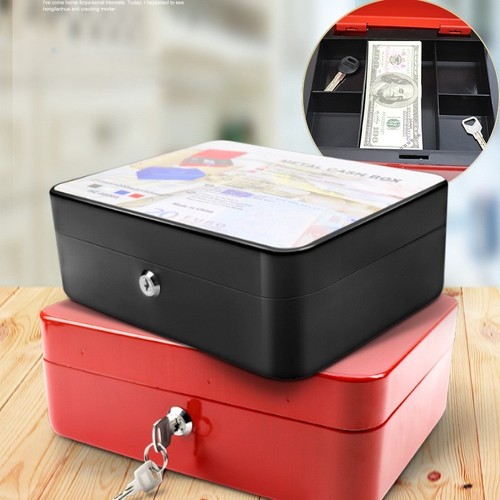 New lockable cash box - box, metal