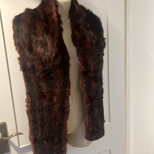 Vintage real fur wrap cape - vintage,