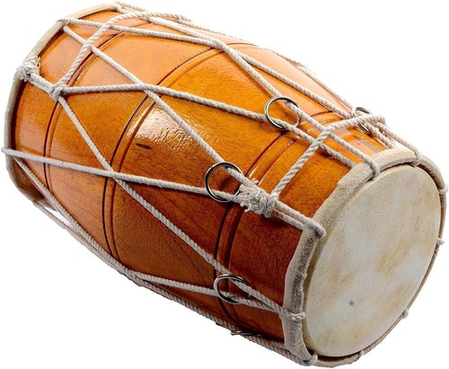 Handmade wood dholak - wood,