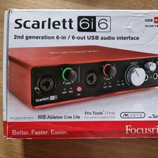 Focusrite Scarlett 6i6 2nd Gen USB Audio Interface Red