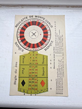 c1920s Monte Carlo Roulette