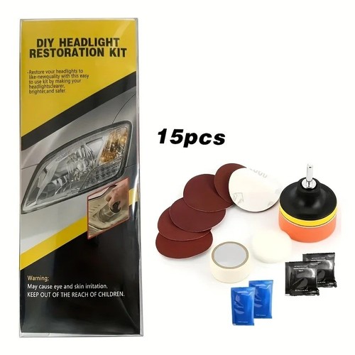 Car headlight restoration - car, kit