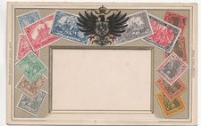 Embossed Postcard Germany Postage Stamps card by Ottmar Zieher from Corfu A1050