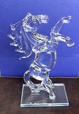 Crystal Horse, Unicorn Clear Glass Decoration Statue Figurine With Gift Box UK