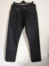 Men's Evisu No2 Indigo Blue Selvedge Japanese Denim Jeans Deadstock NOS W33 L34