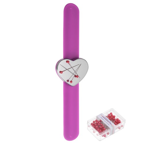 Magnetic pin holder wristband - holder,