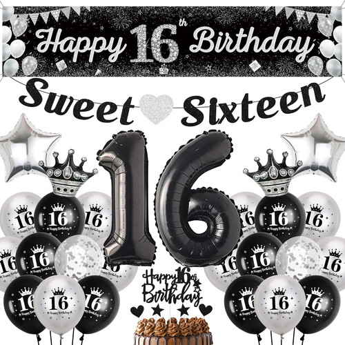 16th birthday decorations - 16th,