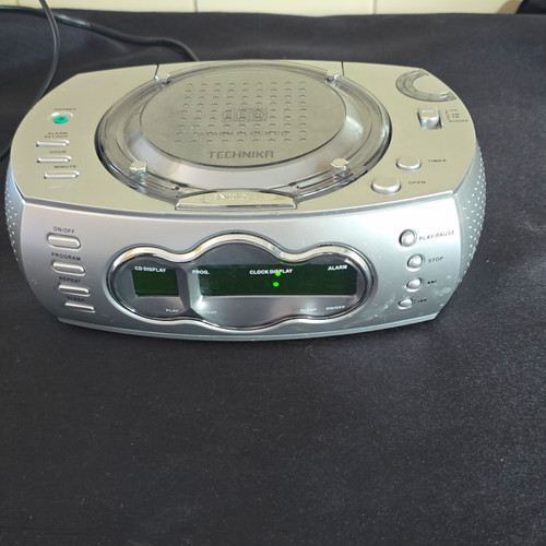 Technika silver digital clock - technika,