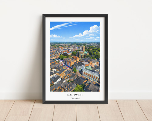 Nantwich cheshire print - cheshire, uk