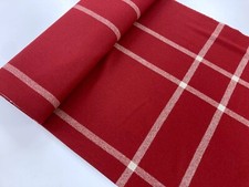 British Wool Fabric Red Giant