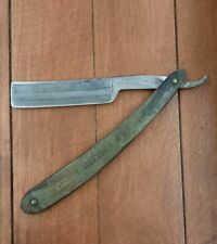 Antique The Old English Razor Straight & Celluloid Jo Radgrs Suas Marked 