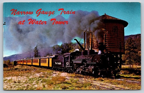 Narrow gauge train - water, tower