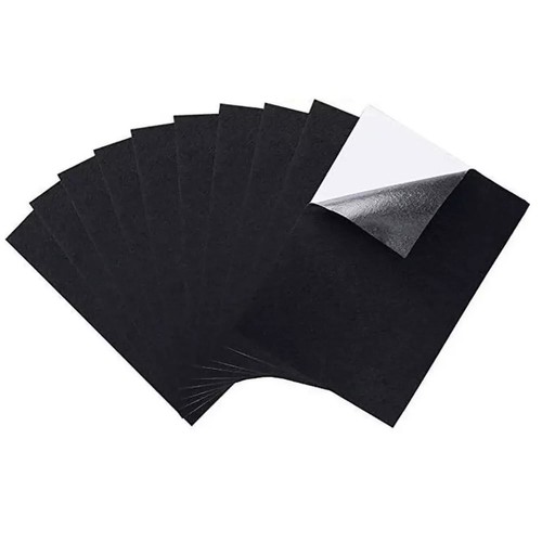 Pcs black sticky back - black,