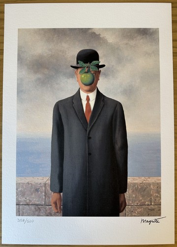 René magritte signed - rené,