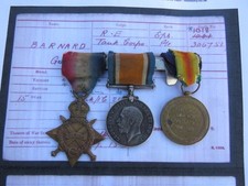 WW1 MEDAL TRIO TO 1018/306751
