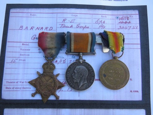Ww1 medal trio - medal, to