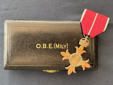 WWII 1940 Cased O.B.E Military