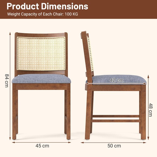 Rattan dining chair pack - dining, 2-pack