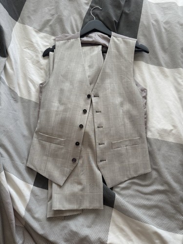 Cream waistcoat and - cream,