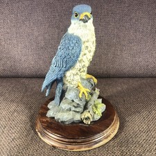 Leonardo Peregrine Falcon Ornament On Wooden Base.