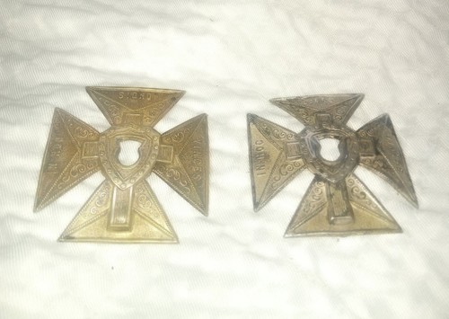 Pair vintage masonic knights - pair,
