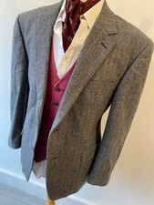 VINTAGE mens GIANFRANCO RUFFINI GREY CAMEL HAIR/WOOL SPORTS JACKET BLAZER  44" S