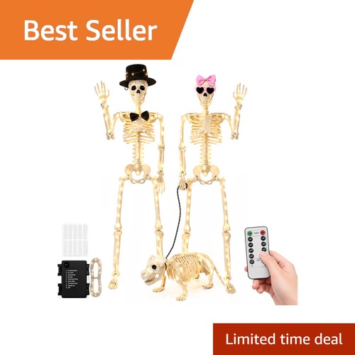 3pc halloween skeleton - 3pc,