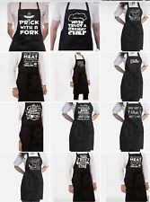 BBQ Apron Grilling Novelty Funny Kitchen Chef Cooking Men Women Pockets