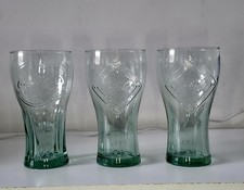 3 x Coca Cola Clear Green Tint