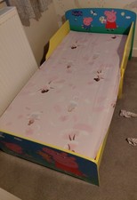 peppa pig wooden toddler bed