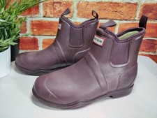 HUNTER PURPLE SHORT WELLIES UK