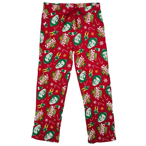 Elf pajama pants mens red - xl,