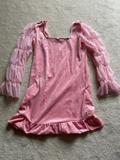 Pink Velvet  Party Dress S Dollskill Sugarthrillz Shein