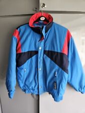 Vintage Campri Ski Jacket Mens Size Small Neon 80s Full Zip 