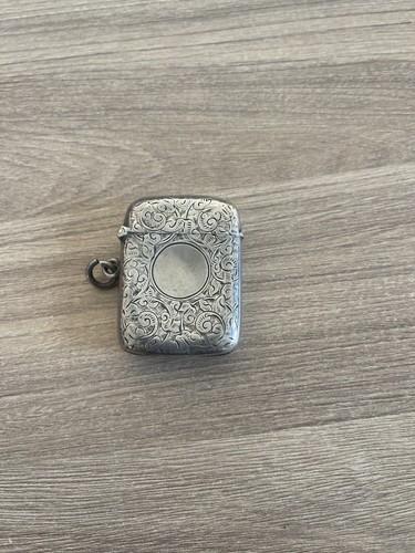 Silver vesta case hallmarked - vesta,
