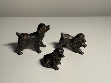 Set Of 3 Metal Cocker Spaniel