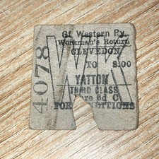 Half.   Railway Ticket,  (