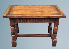 Titchmarsh & Goodwin Oak Draw Top Extending Dining Table / Draw Leaf Table