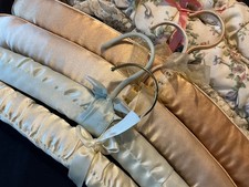 6 x Fabric Covered Luxury Coat Hangers