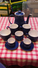 Denby Imperial blue coffee