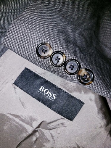 Hugo boss blazer mens 42r - mens, gray